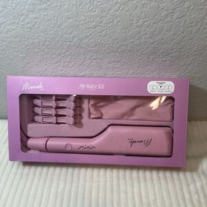 MERMADE MY WAVE KIT - Pink Waving Wand, Two 1” Barrels+ 4 Clips, And Pink Case